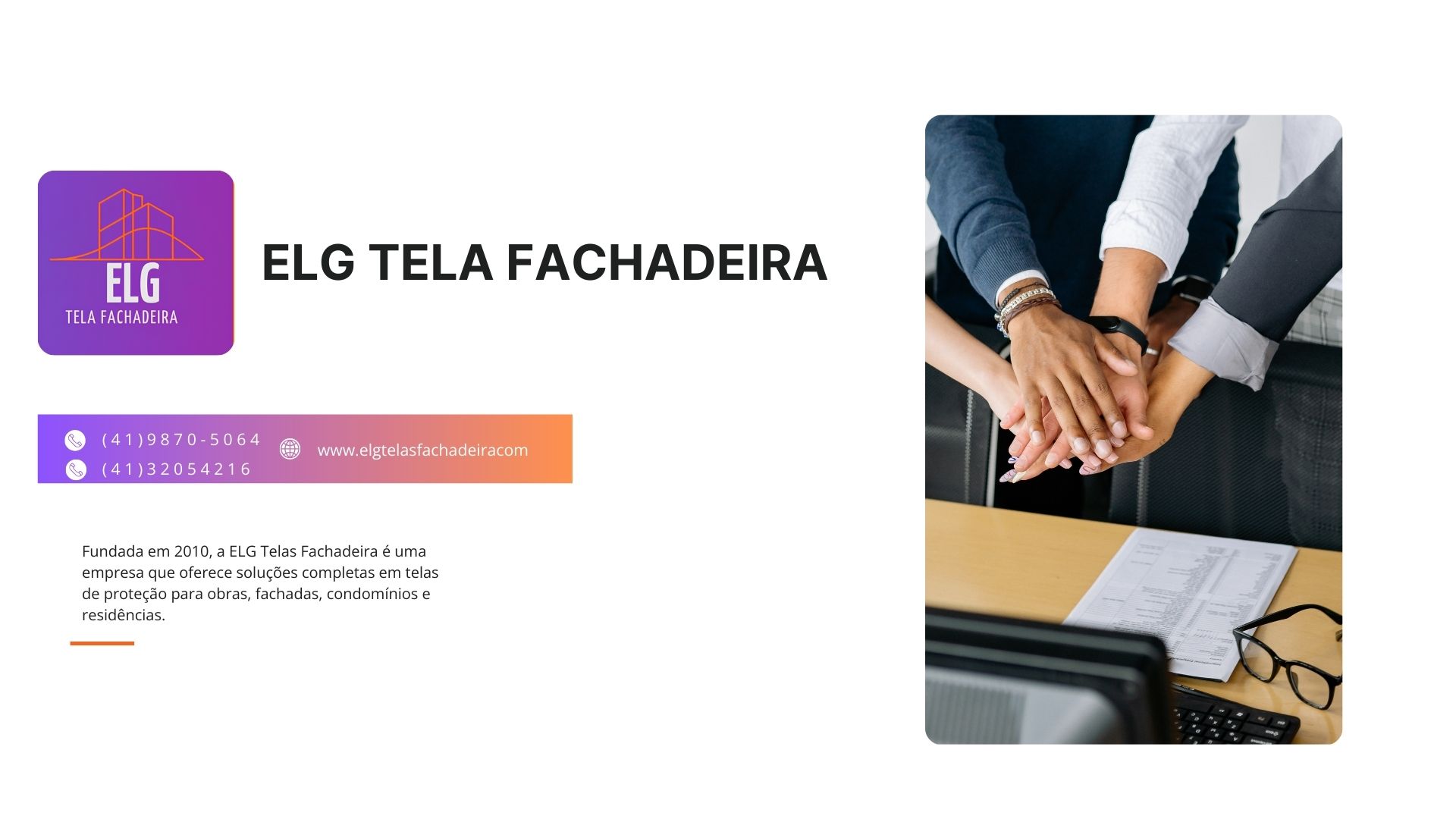Missão e Visão ELG Telas Fachadeira